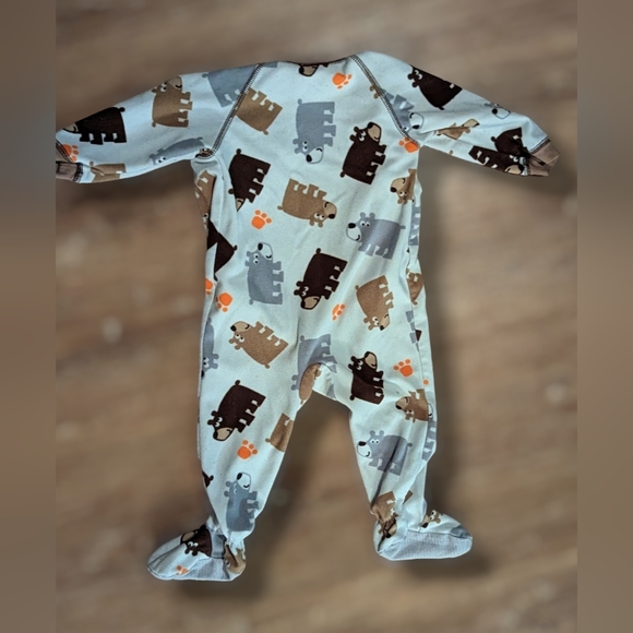 Child of Mine by Carter's size 18 zipper footie sleeper pajamas - Picture 2 of 4